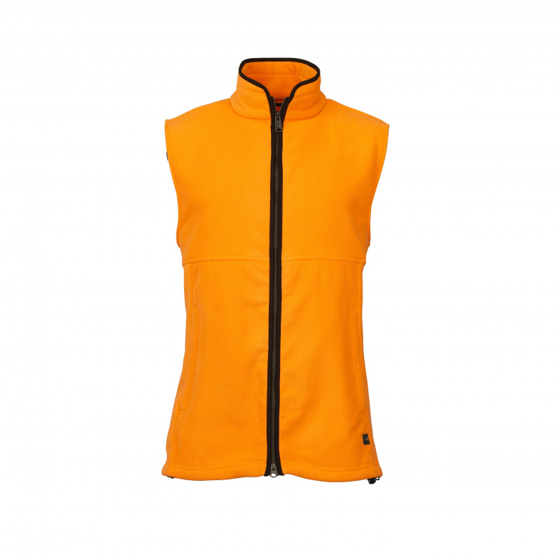 Norfolk Fleece Vest Oranje Blaze Laksen