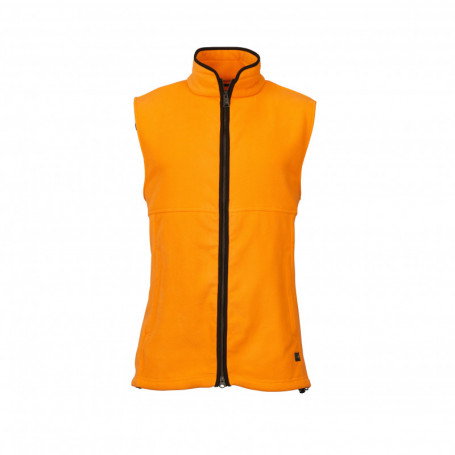 Norfolk Fleece Vest Oranje Blaze Laksen