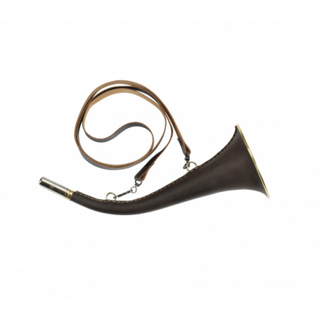 Pibole de chasse gainée cuir 31cm Axel Club Interchasse