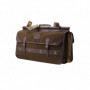 Sac de Battue en toile et cuir 3 soufflets Alexandre Mareuil