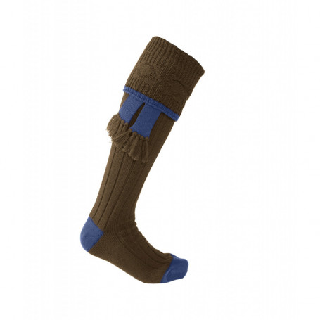 Chaussettes de knickers Marron/Bleu Rannoch John Field