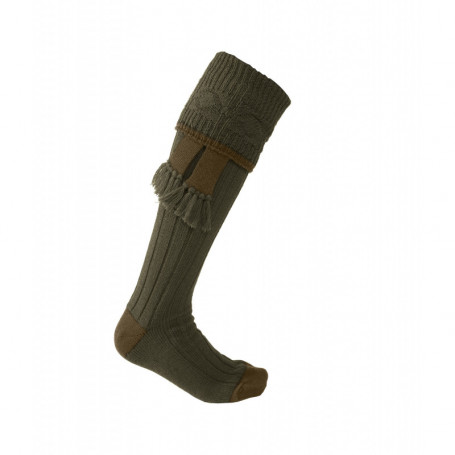 Chaussettes de knickers vert/kaki Lomond John Field