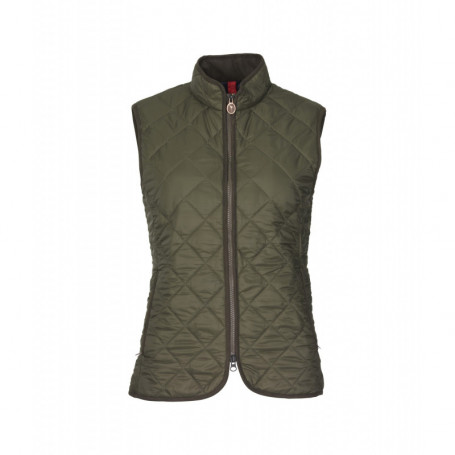 Groen gewatteerd damesgilet Audley Laksen