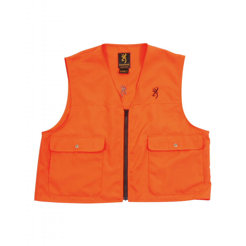 gilet chasse fluo avec poches