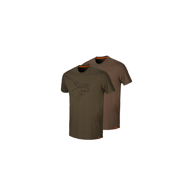 Pack 2 T-Shirt Grafisch Härkila
