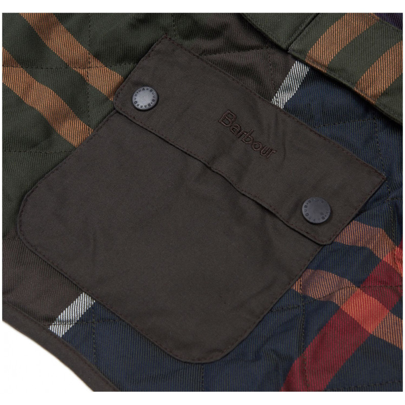 Manteau pour chien matelassé tartan Barbour