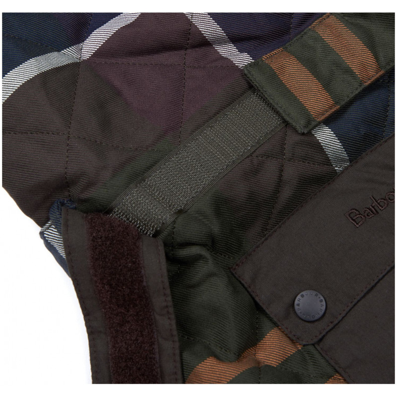 Manteau pour chien matelassé tartan Barbour