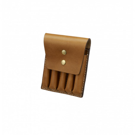 Etui 5 balles en cuir Alexandre Mareuil