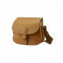 Sac cartouchière à rabat articulé en cuir Alexandre Mareuil