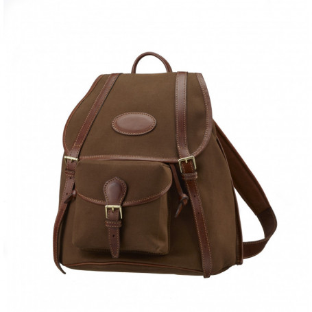 Sac à dos en toile et cuir Alexandre Mareuil