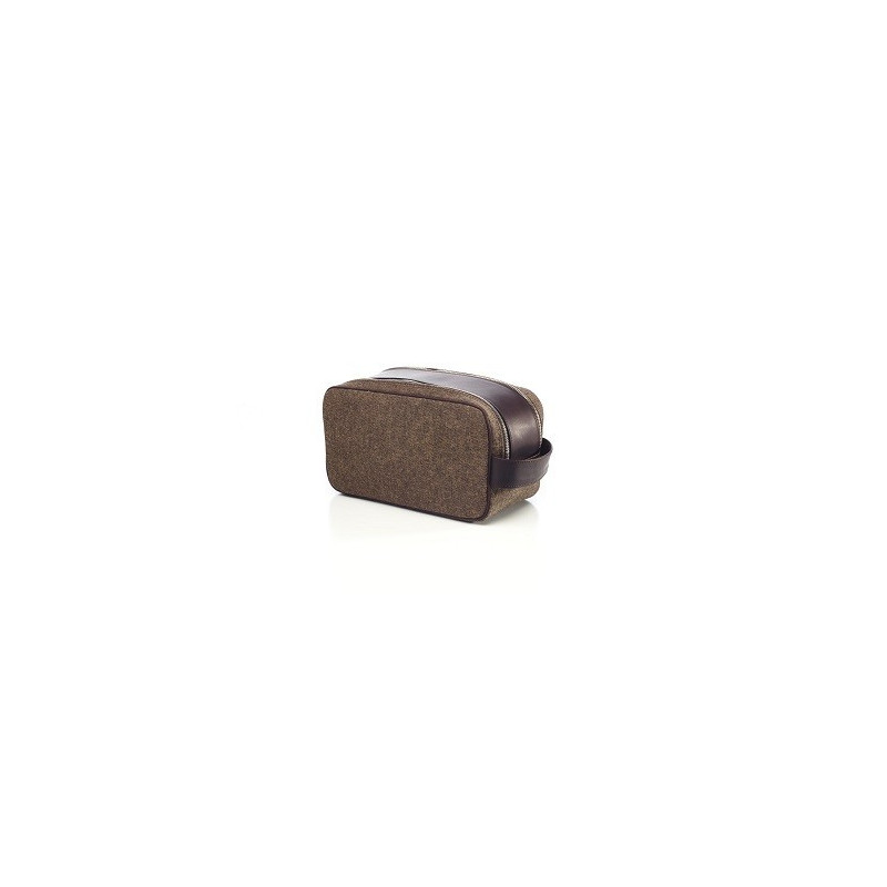 Trousse de Toilette Toile & Cuir Lebeau-Courally