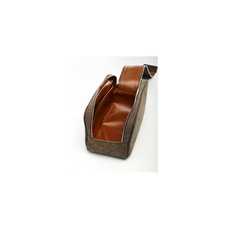 Trousse de Toilette Toile & Cuir Lebeau-Courally