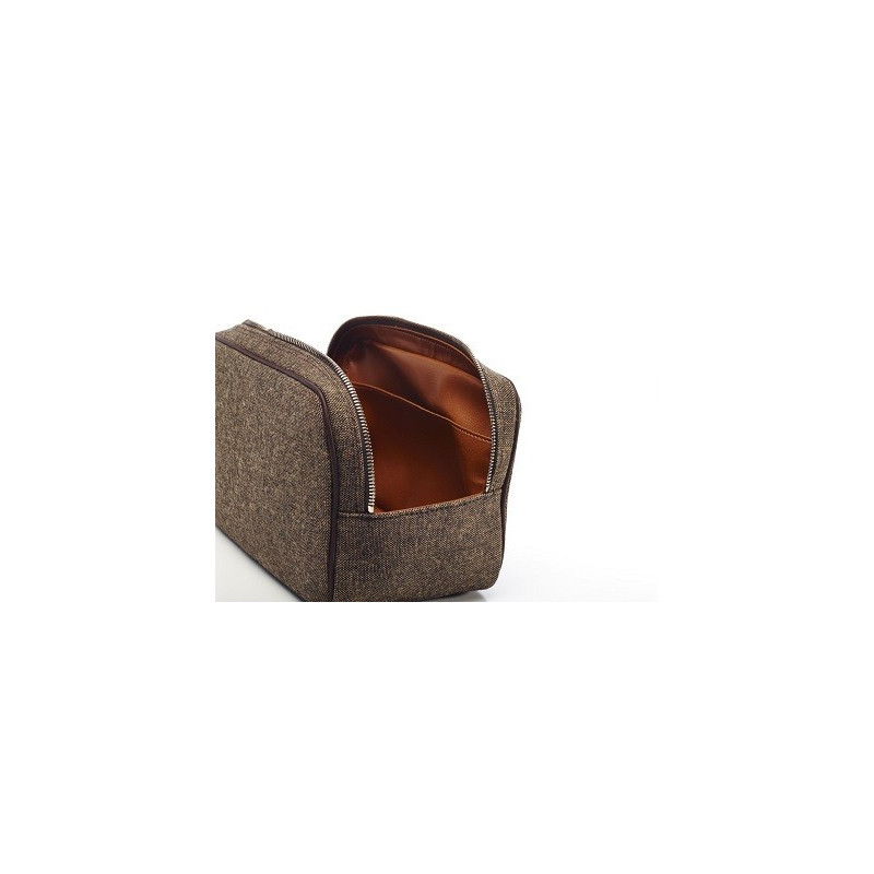 Trousse de Toilette Toile & Cuir Lebeau-Courally