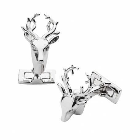 Boutons de manchettes trophée cerf Laksen
