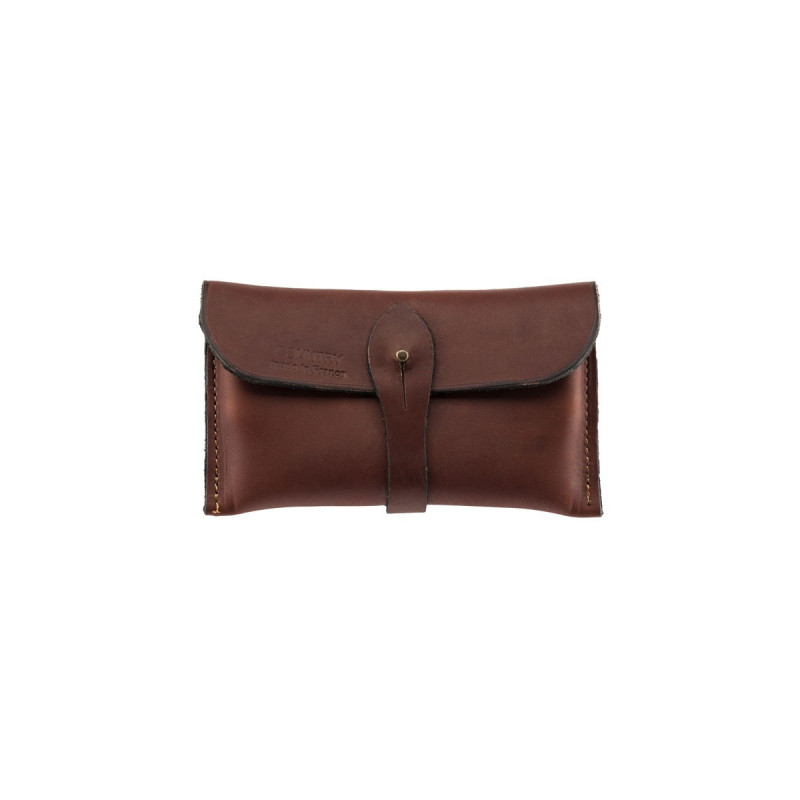 Poches pour 10 balles en Cuir Marron Foncé Country Sellerie