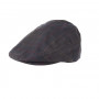 Casquette plate coton huilé tartan Barbour