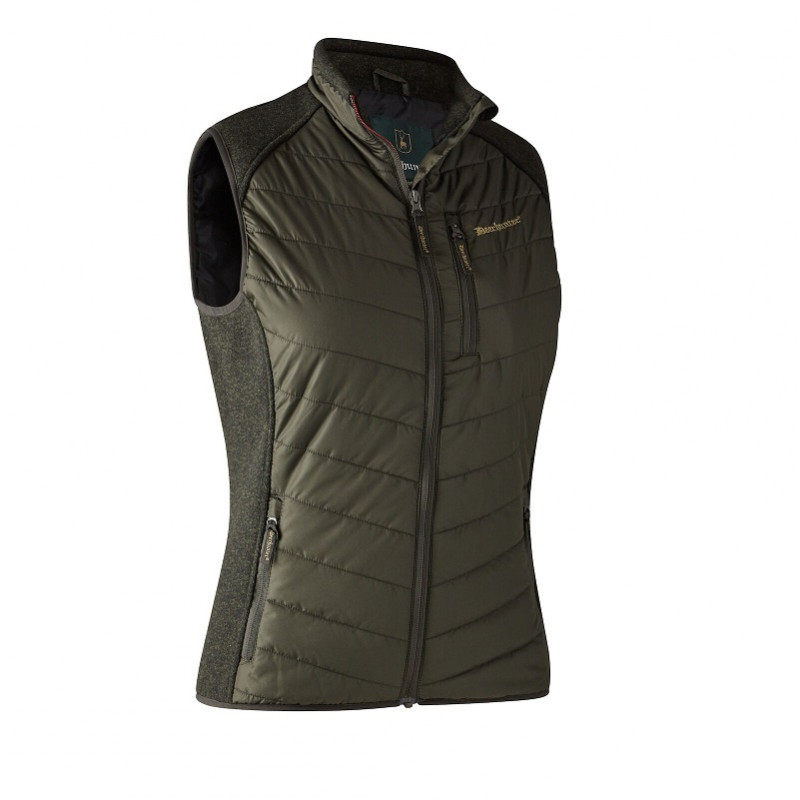 Gilet matelassé bi-matière Caroline femme Deerhunter