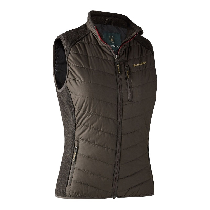 Gilet matelassé bi-matière Caroline femme Deerhunter
