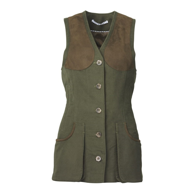 Gilet de Tir Broadland Lady Vert Loden Laksen