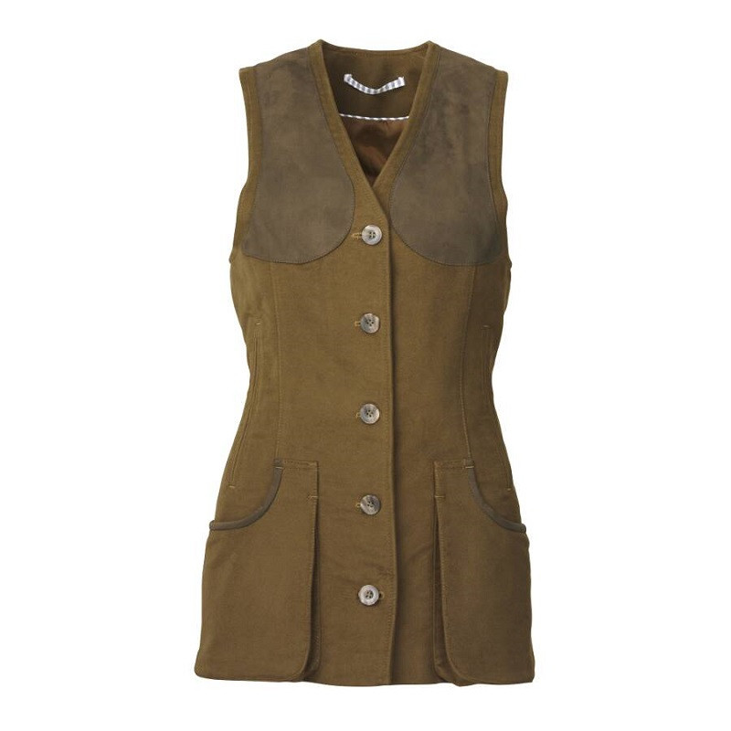 Gilet de Tir Broadland Lady Vert Loden Laksen