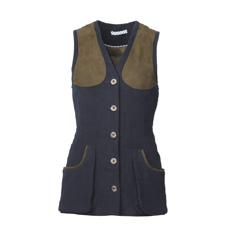 Gilet de Tir Broadland Lady Vert Loden Laksen