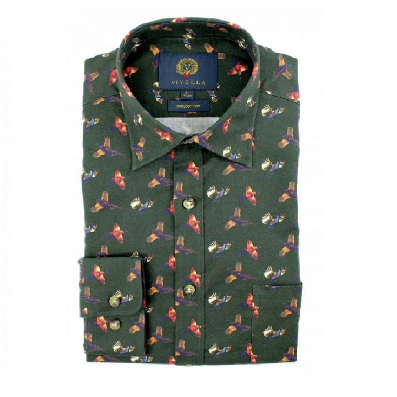 Overhemd met Fazantenprint Viyella
