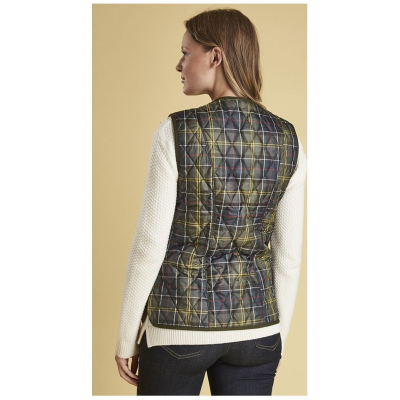 Doublure/gilet matelassé Betty tartan femme Barbour