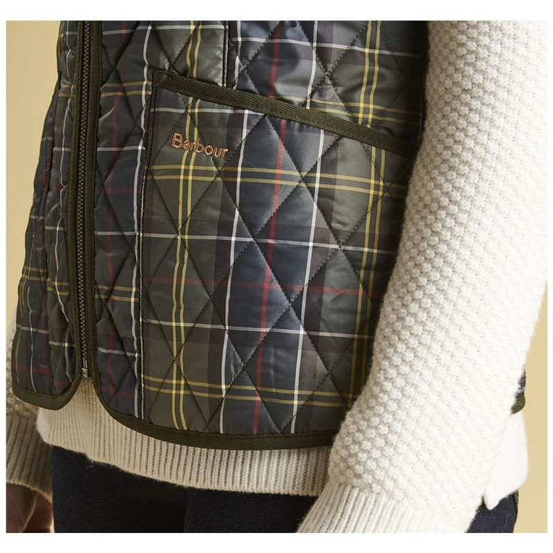Doublure/gilet matelassé Betty tartan femme Barbour