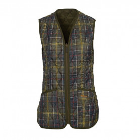 Doublure/gilet matelassé Betty tartan femme Barbour