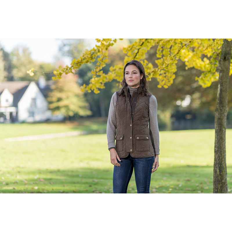 Scarlet Baleno doorgestikt gilet voor dames