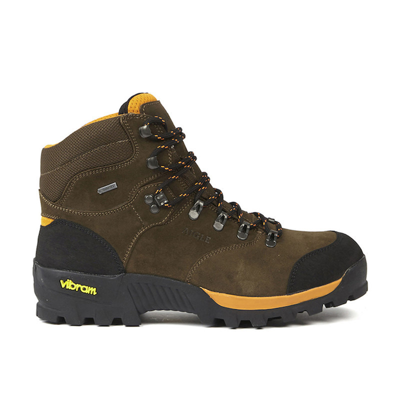 Chaussure De Randonnée Aigle Muntagna GTX - Cuir Imperméable, Semelle Vibram, Gore-Tex