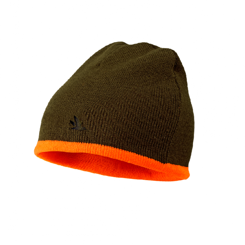 Ian omkeerbare fleece muts oranje/groen Seeland