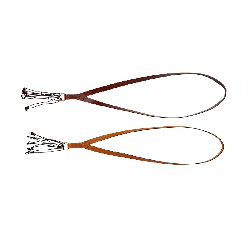 Porte-gibier Ancien James Dixon & Sons - Bois, Cuir, Laiton - 20 Pouces - Angleterre