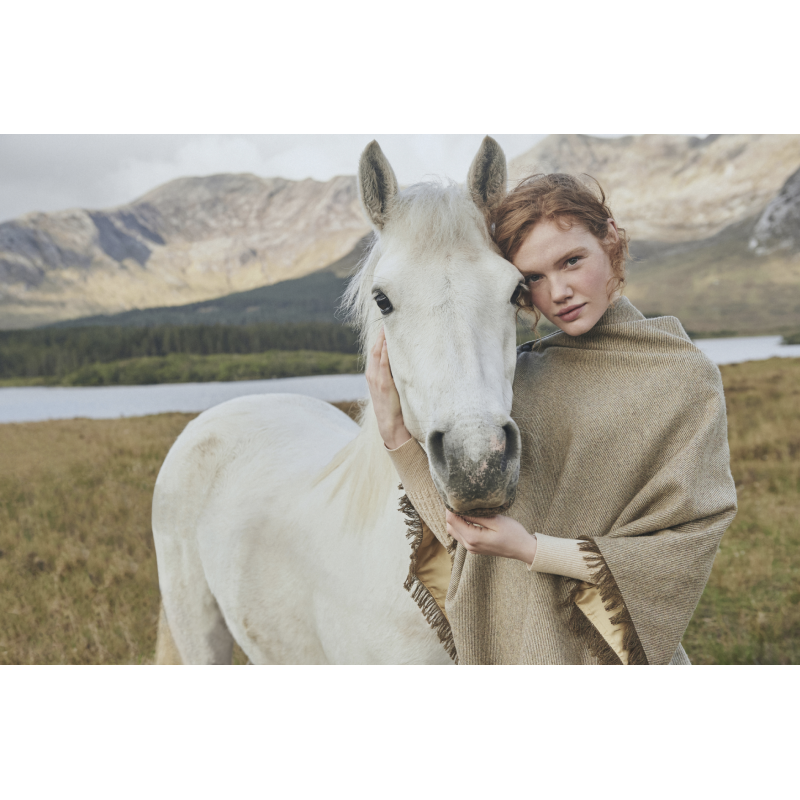 Poncho en Tweed Femme Hazelwood Dubarry