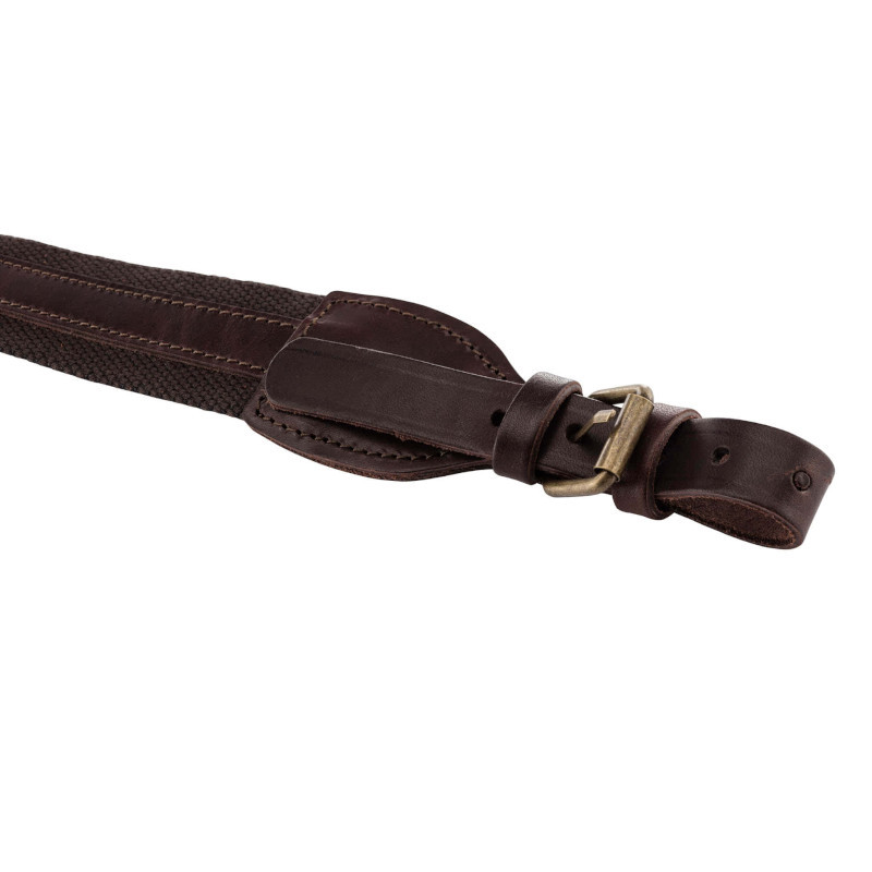 Land Zadelmakerij Canvas en Leer Antislip Geweerriem