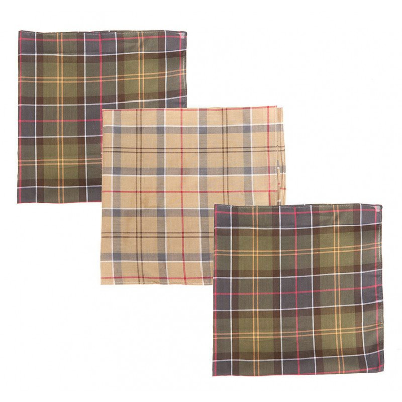 Coffret mouchoirs de poche Barbour