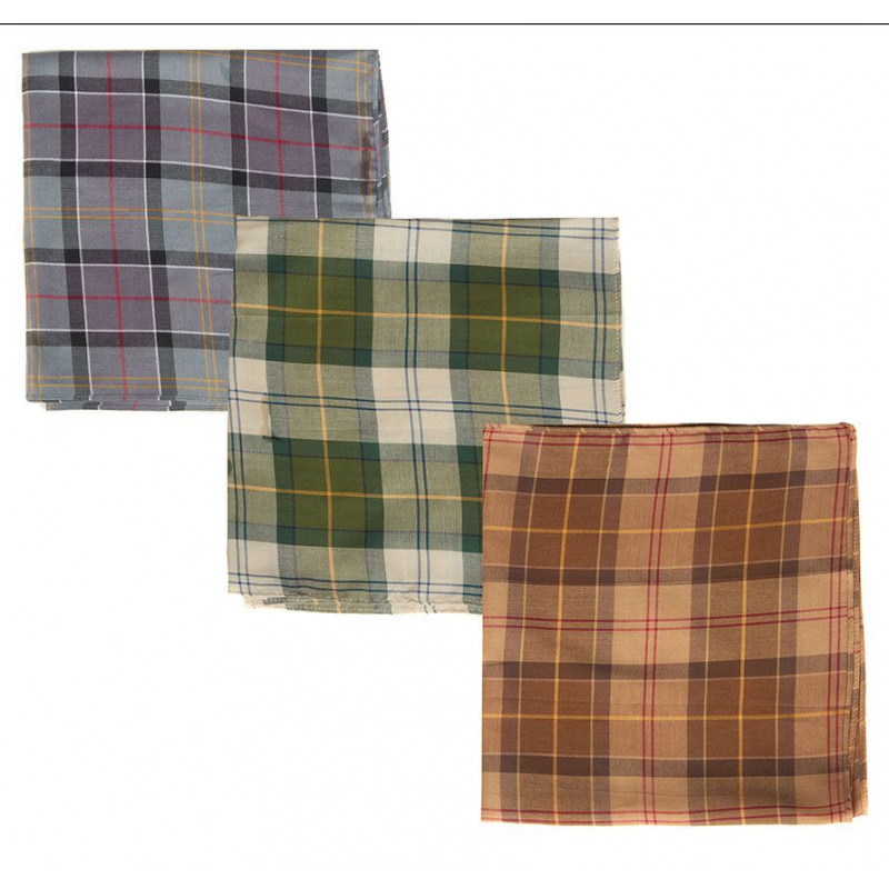 Coffret mouchoirs de poche Barbour