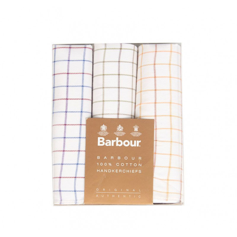 Coffret mouchoirs de poche Barbour
