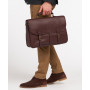 Sacoche briefcase en cuir Barbour