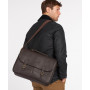 Sacoche briefcase en cuir Barbour