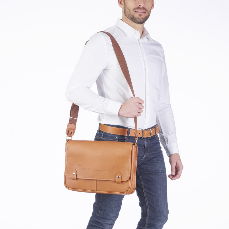 Cartable Lucien en cuir Alexandre Mareuil