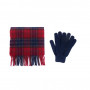 Coffret écharpe et gants laine Barbour