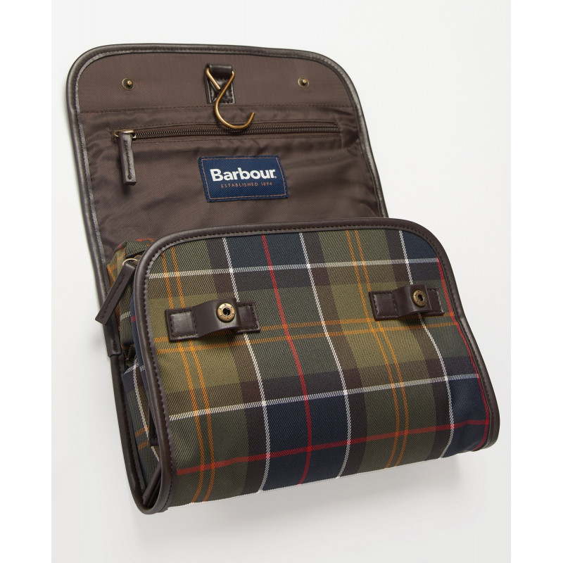 Trousse de toilette tartan à suspendre Barbour