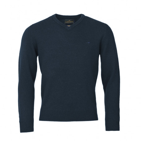 Wollen trui met V-hals Johnston Laksen