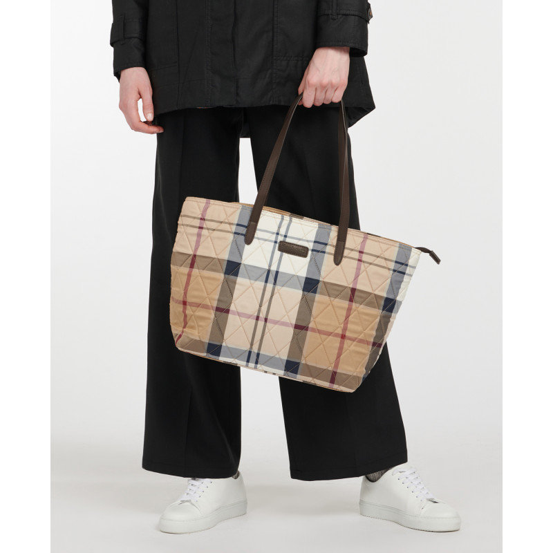 Sac matelasse Wetherham tartan Barbour