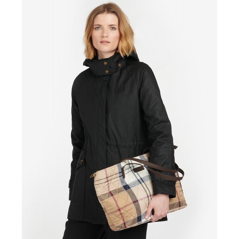 Sac matelasse Wetherham tartan Barbour
