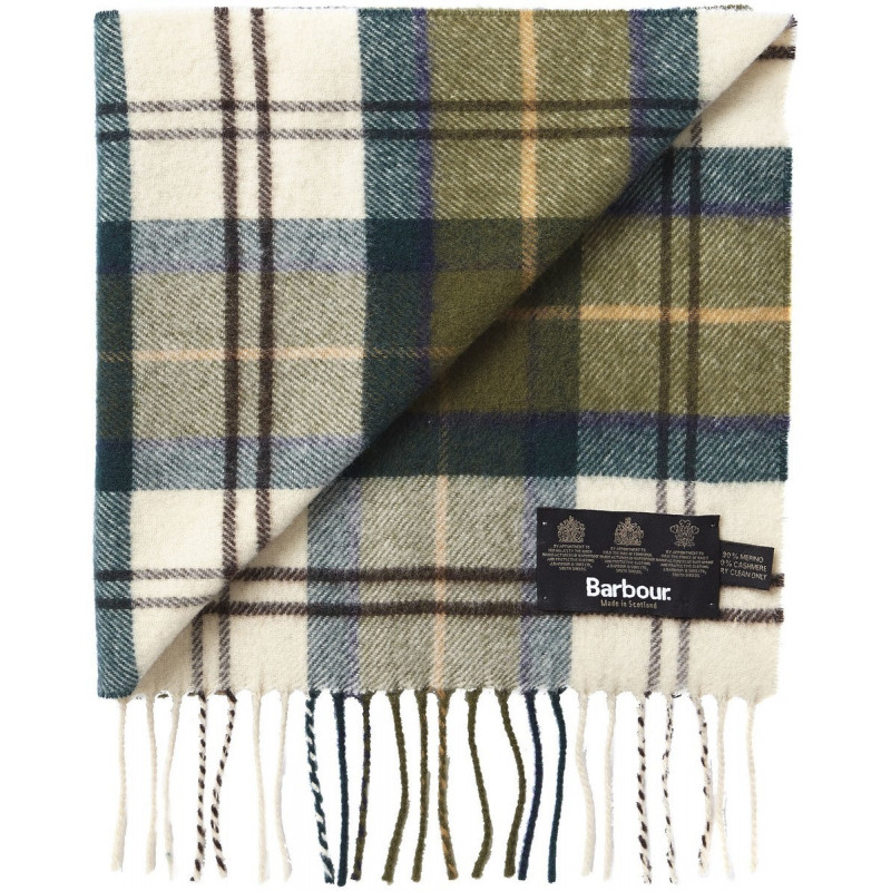 Écharpe en laine et cachemire tartan Barbour