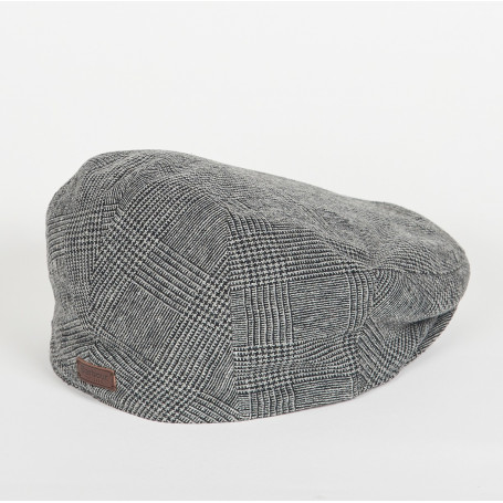 Casquette plate en tweed Wilkin Barbour