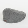 Casquette plate en tweed Wilkin Barbour