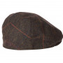 Casquette plate en tweed Wilkin Barbour